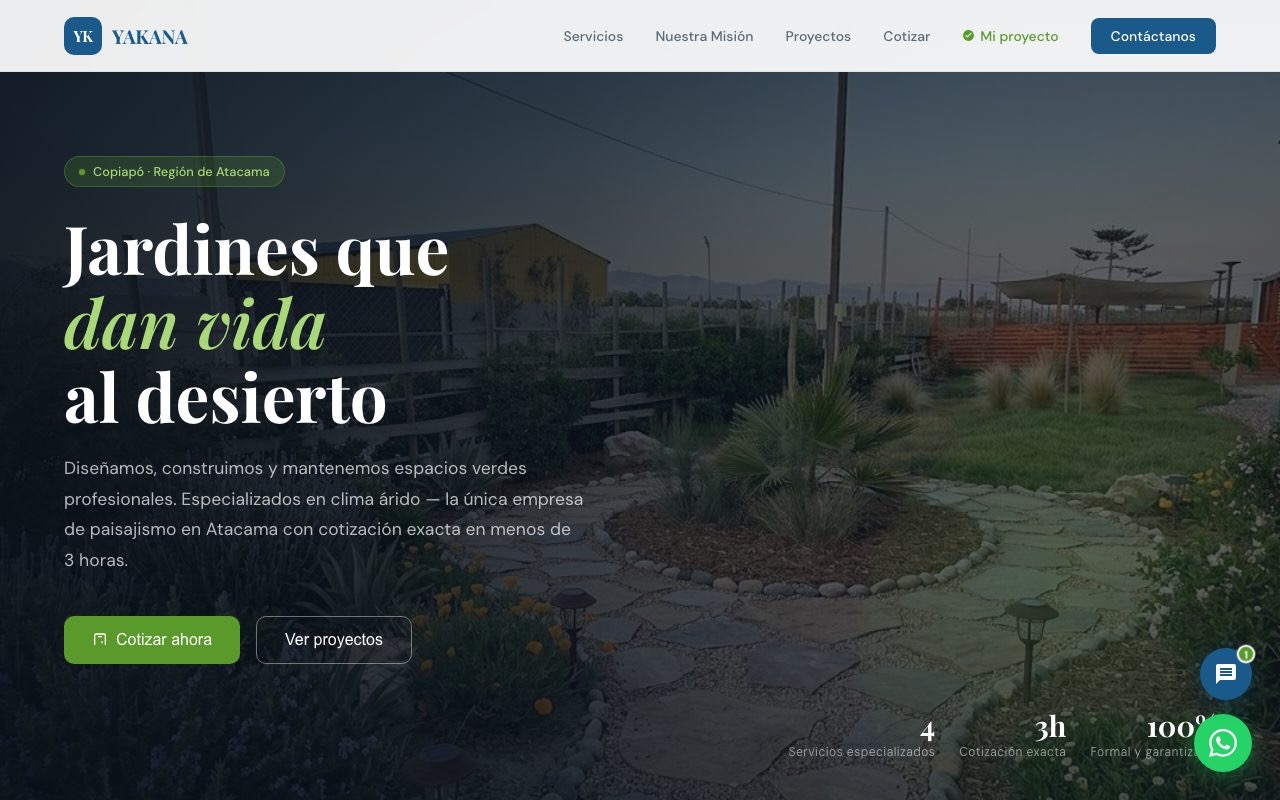 somosyakana.cl en escritorio