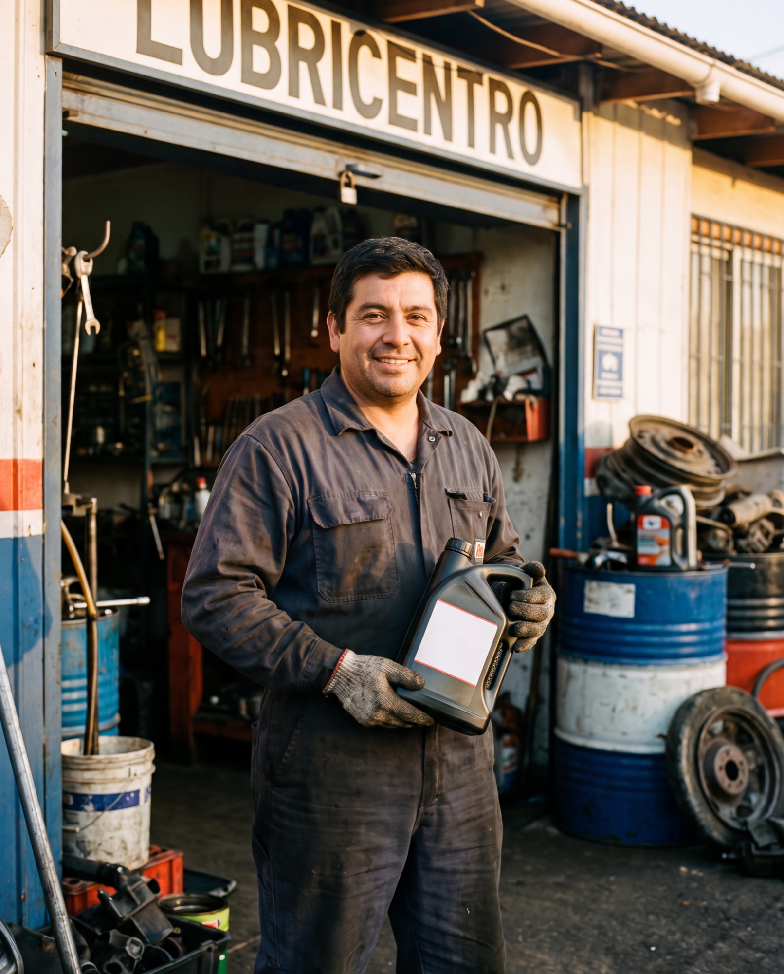 Mecánico fotografiado en taller para MOTORVIVO